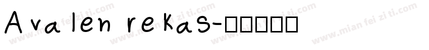 Avalen rekas字体转换